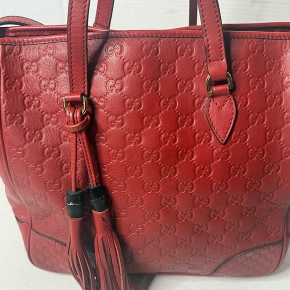 Gucci GG 2 way leather tote bag - Picture 5 of 17